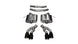 CORSA Performance axle-back exhaust for 2016-2019 Cadillac CTS V 6.2L V8, black Xtreme finish, with dual exhaust tips.