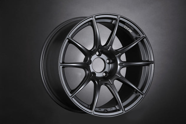 SSR GTX01 19x9.5 cast black wheel with 5x114.3 bolt pattern and 35mm offset for 04-08 TL and 93-98 Supra vehicles.