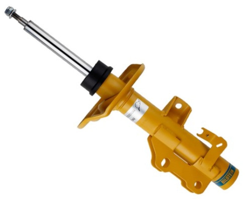 Bilstein B6 front right twin-tube shock absorber for 2016-2020 Chevrolet Camaro, showing the shock's metal body and mounting details.