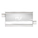 MagnaFlow Mag SS muffler with 22x5x11 inch dimensions and 3x3 inlet/outlet, installed on a vehicle exhaust system