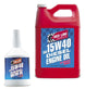 Red Line 15W40 diesel motor oil quart bottle showing the label and container for vehicle engine lubrication