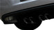 Black Corsa Performance axle-back exhaust for Chevrolet Corvette C6 2009-2013 with 6.2L V8 engine, featuring polished tips and dual outlets.