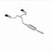 Magnaflow catback performance exhaust system for 2021 GMC Yukon V8 6.2L, featuring polished stainless steel pipes and mufflers.