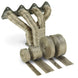 DEI Titanium Exhaust Wrap 2-inch by 35-foot roll, heat-resistant wrap for automotive exhaust systems, shown coiled in the image.