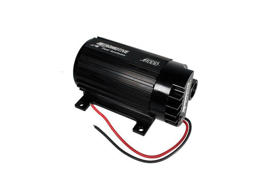 Aeromotive A1000 brushless external inline fuel pump for high-performance fuel delivery in automotive applications