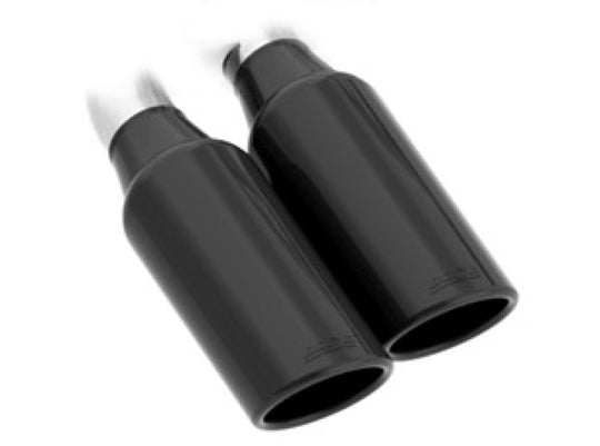 Borla catback exhaust system with black chrome tips for 2019 Chevrolet Silverado and GMC Sierra 1500 6.2L SS trucks.