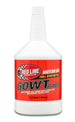 Red Line 60WT Race Oil quart bottle, high-performance motor oil for racing engines, with a red label and metal cap.