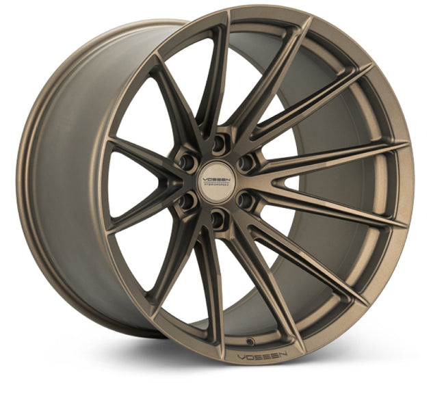 Vossen HFX-2 forged 20x9.5 Terra Bronze wheel with 6x139.7 bolt pattern, ET30 offset, deep concave design.