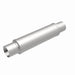 MagnaFlow Mag SS muffler with 3-inch inlet and 14x4x4-inch dimensions, showcasing its sleek stainless steel design and polished finish.