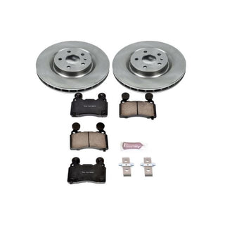 PowerStop OE front brake kit for Chevrolet Camaro 2010-2015, includes brake rotors and pads for optimal stopping power.