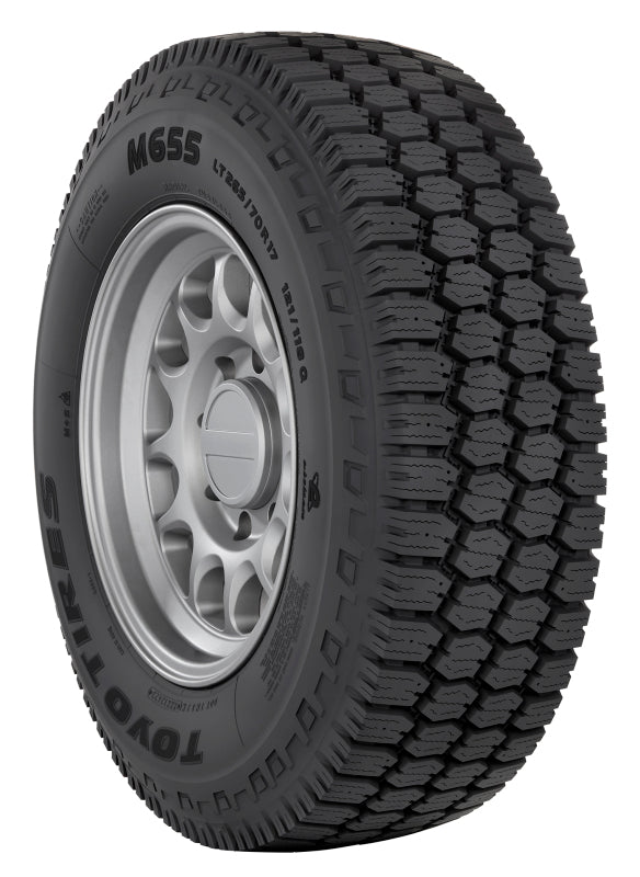 Toyo M655 285/70R19.5 UTV on-road tire with rugged tread pattern, suitable for light trucks and utility vehicles.