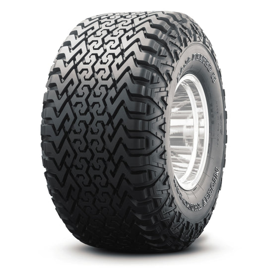 Mickey Thompson Baja Belted II UTV tire 18.5/39R17LT on-road tire with rugged tread pattern and sidewall details