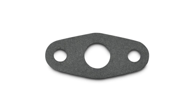 Vibrant Oil Drain Flange Gasket for engine, matching part 2853, shown in close-up with black rubber material and metal flange edges.