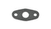 Vibrant Oil Drain Flange Gasket for engine, matching part 2853, shown in close-up with black rubber material and metal flange edges.