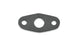 Vibrant Oil Drain Flange Gasket for engine, matching part 2853, shown in close-up with black rubber material and metal flange edges.