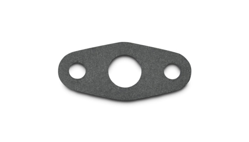 Vibrant Oil Drain Flange Gasket for engine, matching part 2853, shown in close-up with black rubber material and metal flange edges.