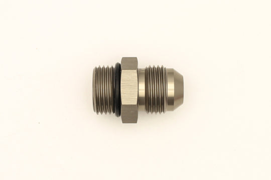 DeatschWerks 8AN ORB male to 8AN male fitting with O-ring for fuel or oil line connections, high-quality automotive fittings.