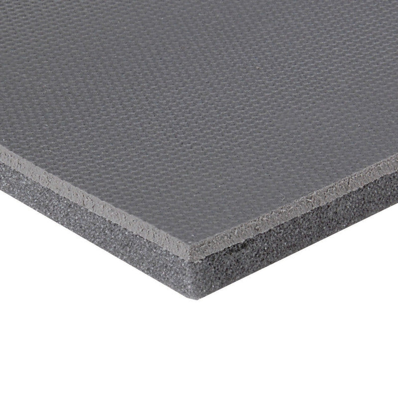 DEI under carpet sound deadening layer, thermal wrap, 48x54 inches, used for noise reduction and insulation in vehicles.