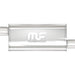 MagnaFlow Mag SS 5X8 14 3/3 O/O muffler, stainless steel automotive exhaust component with polished finish, shown in the image.