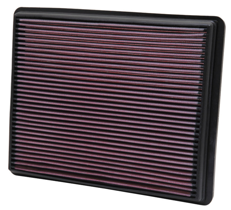 K&N Engineering drop-in air filter for Cadillac 2002-2004, Chevy/GMC pickups 1999-2010, Jeep 1999-2001, high-performance filter