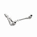 MagnaFlow direct fit catalytic converter for 2015 GMC Yukon XL V8 6.2L, showing the metal part with inlet and outlet flanges.