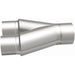 MagnaFlow Y pipe in aluminum, 2.5/3 inch diameter, designed for exhaust system installation, showing smooth trans Y shape.