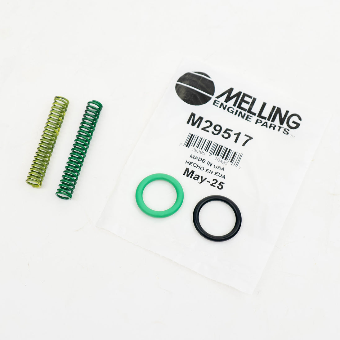 Melling Select high performance oil pump 10355, showing the metal pump with gear and mounting features.