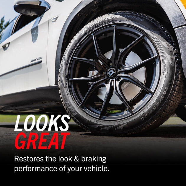 PowerStop 23-24 Ford F-450 Super Duty rear brake rotor with cryo-coated finish, designed for durability and high-performance braking.