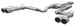 aFe MACHForce XP Catback exhaust system with black tips for GM Silverado/Sierra 1500 2014 V-5.3/6.2L, shown installed on vehicle