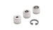 Vibrant 9mm OD fitting kit with C-clip, showing metal fittings and clips for automotive or fluid connection applications.