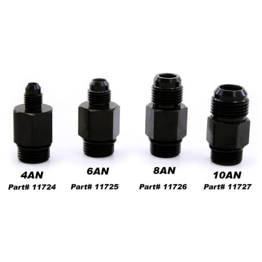 Nitrous Express 8AN bottle nipple for Lightning 500 valve, a nitrous bottle accessory for quick and secure fittings.