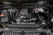 K&N 2019 Chevrolet Silverado 1500 5.3L V8 black cold air intake kit installed in engine bay, showcasing high-performance air filter and tubing.