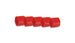Vibrant female AN plastic fitting plug -20 for automotive or fluid connections, lightweight and durable plastic construction.