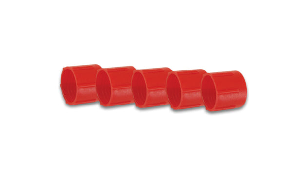 Vibrant Female AN Plastic Plug AN-8 fitting, black color, used for automotive or fluid transfer applications.