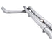 AWE Tuning 4th Gen GM 1500 6.2L catback exhaust with split rear exit and quad chrome tips, showing the polished chrome tips and bumper cutouts.