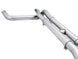 AWE Tuning 4th Gen GM 1500 6.2L catback exhaust with split rear exit and quad chrome tips, showing the polished chrome tips and bumper cutouts.