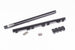 Radium Engineering GM LS engine fuel rails in black for improved fuel delivery and engine performance.