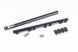 Radium Engineering GM LS engine fuel rails in black for improved fuel delivery and engine performance.