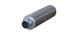 MBRP universal 3-inch ID inlet/outlet 26-inch single chamber aluminum muffler showing polished metal exterior and inlet/outlet ports