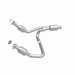 MagnaFlow catalytic converter direct fit for GMC Sierra 1500 V6 4.3L, showing the metal component with inlet and outlet ports.