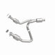 MagnaFlow catalytic converter direct fit for GMC Sierra 1500 V6 4.3L, showing the metal component with inlet and outlet ports.