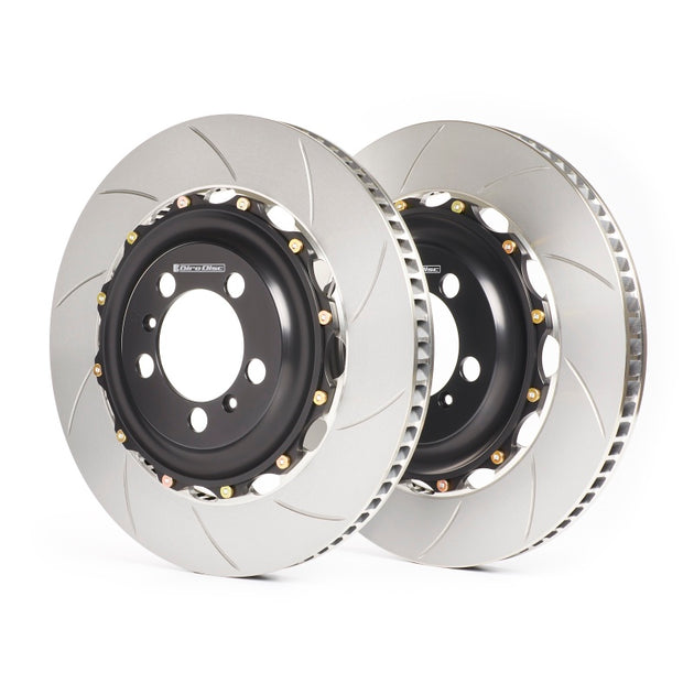 GiroDisc slotted rear brake rotors for Audi TT RS (8J) 2010-2013, high-performance slotted brake rotors for improved braking.