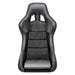 Sparco QRT-C race seat in black carbon with black upholstery, designed for high-performance racing and racing car interiors.