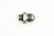 DeatschWerks 6AN ORB male to 8AN male flare adapter fitting with O-ring, used for high-performance fuel and oil connections.