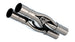 Borla Universal Hydroformed Switchfire X-Pipe with 3-inch inlet and outlets, made of stainless steel, without notches.