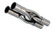 Borla Universal Hydroformed Switchfire X-Pipe with 3-inch inlet and outlets, made of stainless steel, without notches.