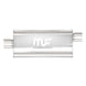 MagnaFlow MagnaFlow Mag SS muffler with 18x5x8 inches size and 2.5-inch outlet, stainless steel construction, for vehicle exhaust system.