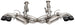 CORSA Performance Corsa 20-25 Corvette C8 catback exhaust system with 3-inch valved pipes and 4.5-inch black quad tips.