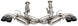 CORSA Performance Corsa 20-25 Corvette C8 catback exhaust system with 3-inch valved pipes and 4.5-inch black quad tips.