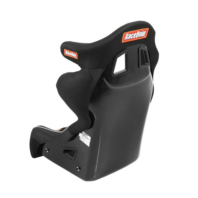 RaceQuip FIA containment racing seat in large size, designed for high-performance motorsport safety and support